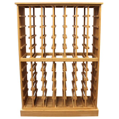 70 Magnum Bottle Solid Oak Wooden Wine Cabinet / Rack with Plinth