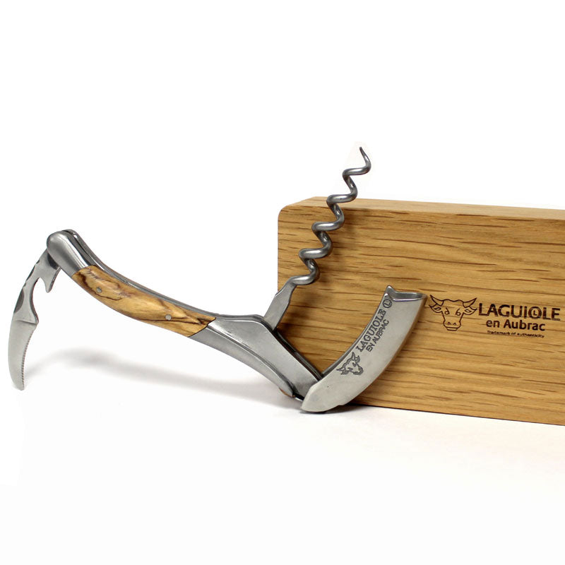 Laguiole En Aubrac Corkscrew Olive Wood Handle