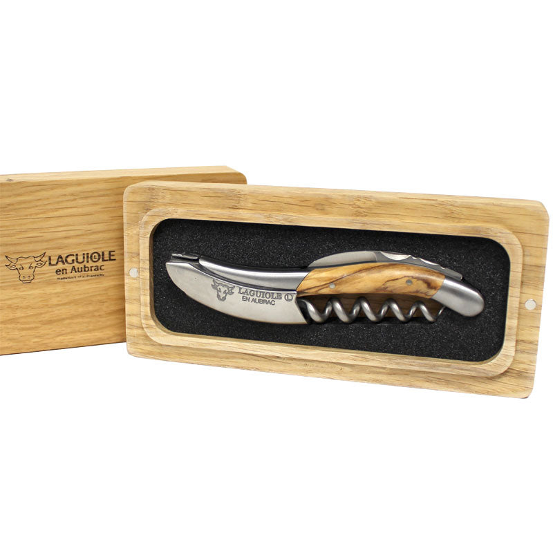 Laguiole En Aubrac Corkscrew Olive Wood Handle