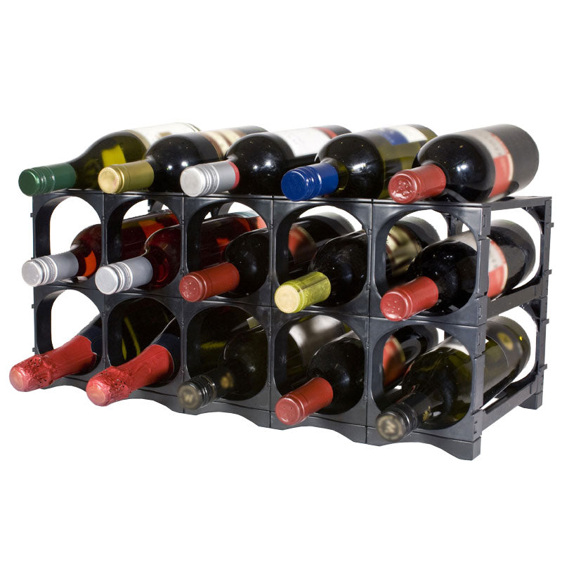 CellarStak 12 15 Bottle Plastic Wine Rack Black Wine Racks UK Wine Rack Suppliers Wineware Racks Accessories