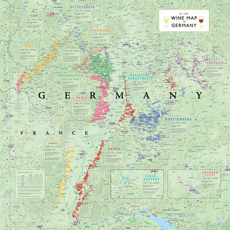 De Long’s Wine Map of Germany - Wine Regions