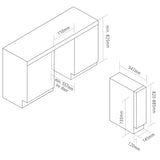 Caple Wine Cabinet Classic - Single Temperature Slot-In - Stainless Steel Wi159