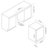 Caple Wine Cabinet Classic - Single Temperature Slot-In - Stainless Steel Wi6142