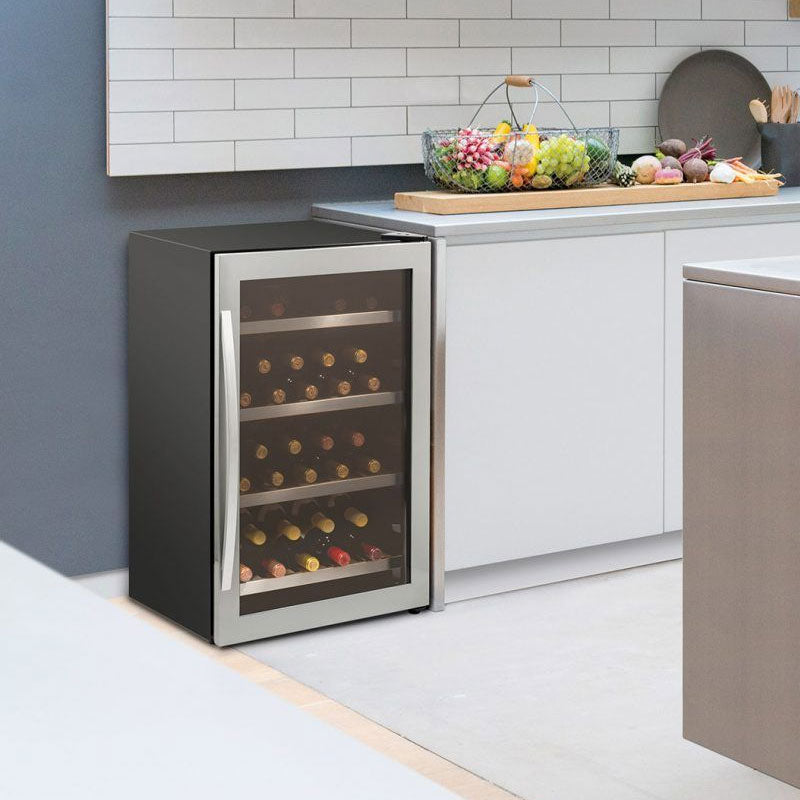 Caple Wine Cabinet Classic - Single Temperature Freestanding - Stainless Steel WF334