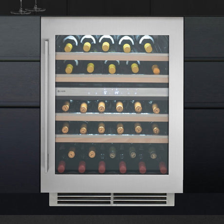 Caple Wine Cabinet Sense Premium - 2 Temperature Zone Slot-In - Stainless Steel Wi6150