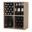 Malbec Self-Assembly Series - 60 Bottle Melamine Wine Rack Kit - Rustic Oak Effect