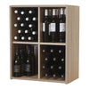 Malbec Self-Assembly Series - 60 Bottle Melamine Wine Rack Kit - Rustic Oak Effect