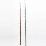 VintageView Wall Mounted W Series 5 - 30 Bottle Wine Rack 2 Deep - Platinum 5ft