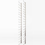VintageView Wall Mounted W Series 6 - 54 Bottle Wine Rack 3 Deep - Platinum 6ft