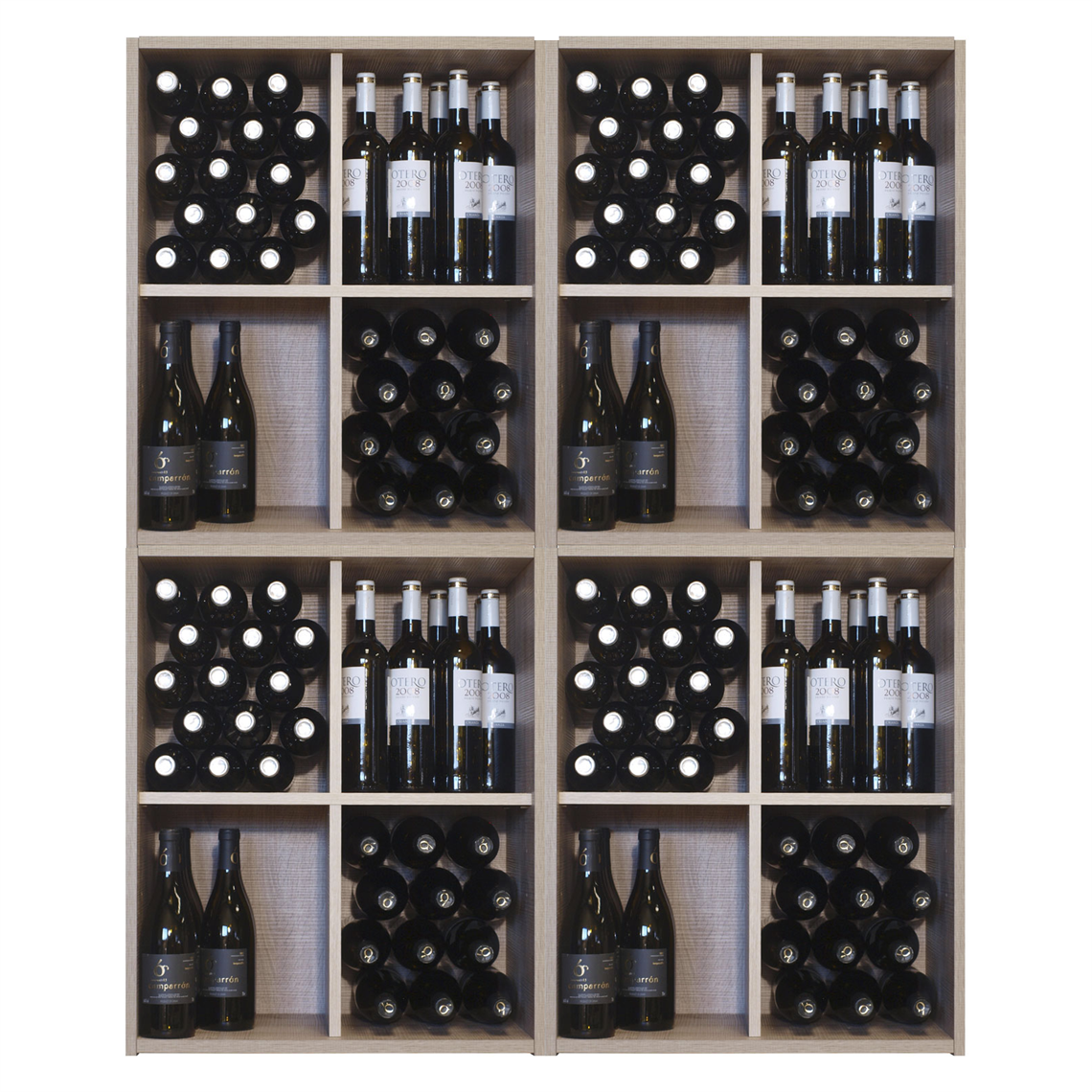 Malbec Self Assembly Series 240 Bottle Melamine Wine Rack Kit Rustic Oak Effect Wine Racks UK Wine Rack Suppliers Wineware Racks Accessories