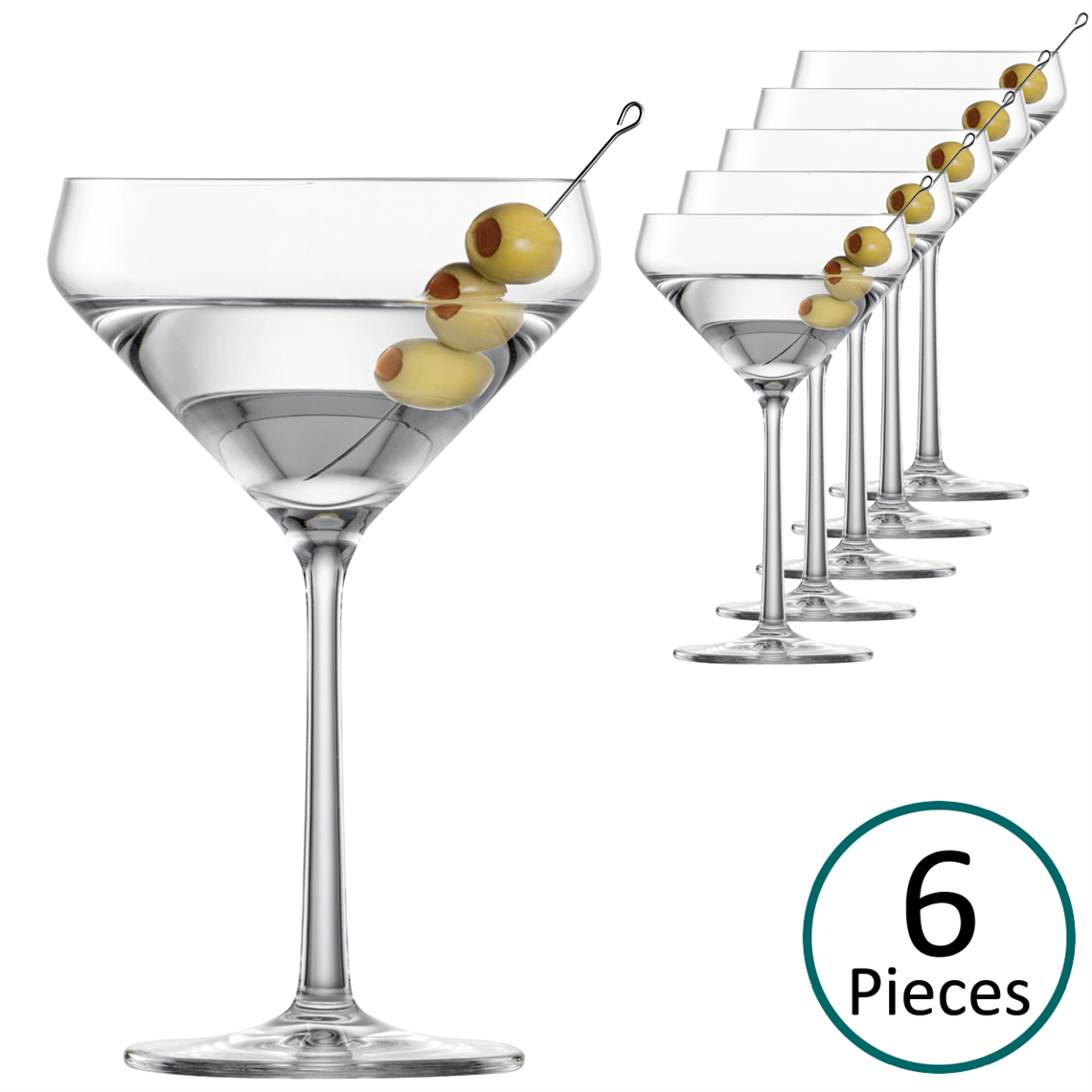 Schott Zwiesel Pure Martini Glass - Set Of 6, Glassware; UK Glassware ...