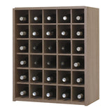 Malbec Self-Assembly Series - 180 Bottle Melamine Wine Rack Kit - Rustic Oak Effect