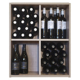 Malbec Self-Assembly Series - 180 Bottle Melamine Wine Rack Kit - Rustic Oak Effect