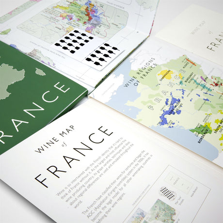 De Long’s Wine Map of France - Bookshelf Edition