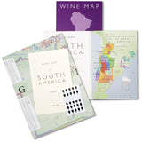 De Long’s Wine Map of South America - Bookshelf Edition