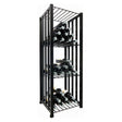 VintageView Free Standing Case & Crate Bin 48 Wine Bottle Storage - Black