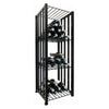 VintageView Free Standing Case & Crate Bin 48 Wine Bottle Storage - Black