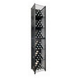 VintageView Free Standing Tall Case & Crate Bin 96 Wine Bottle Storage - Black