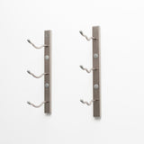 VintageView Wall Mounted W Series 1 - 3 Bottle Wine Rack 1 Deep - Platinum 1ft