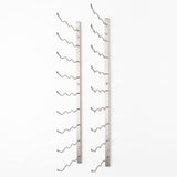 VintageView Wall Mounted W Series 3 - 27 Bottle Wine Rack 3 Deep - Platinum 3ft