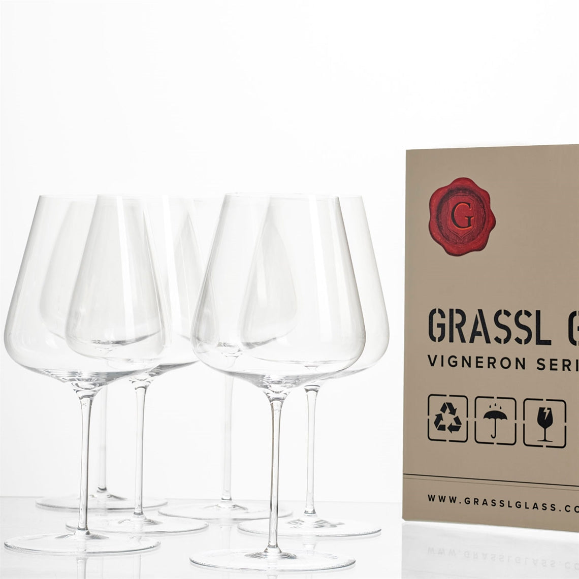 Grassl Glass Vigneron Series 1855 Red Wine Glass - Set of 6