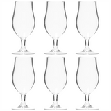 Tritan Plastic Reusable Beer Glass Tulip 400ml - Set of 6