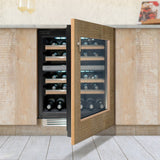 Caple Wine Cabinet Sense Premium - 2 Temperature Zone Slot-In - Stainless Steel Wi6161