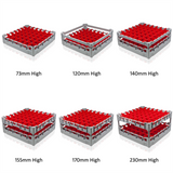 Fries Glass Washer Tray 500 x 500mm - 49 Glasses - 63mm Cell