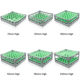 Fries Glass Washer Tray 500 x 500mm - 36 Glasses - 74mm Cell