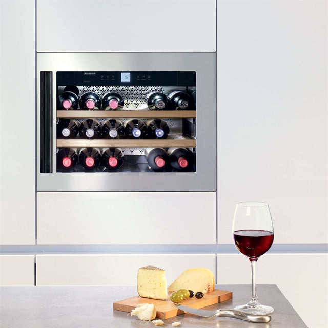 Liebherr GrandCru Built-In Single Temperature Wine Cabinet S/Steel - WKEes 553