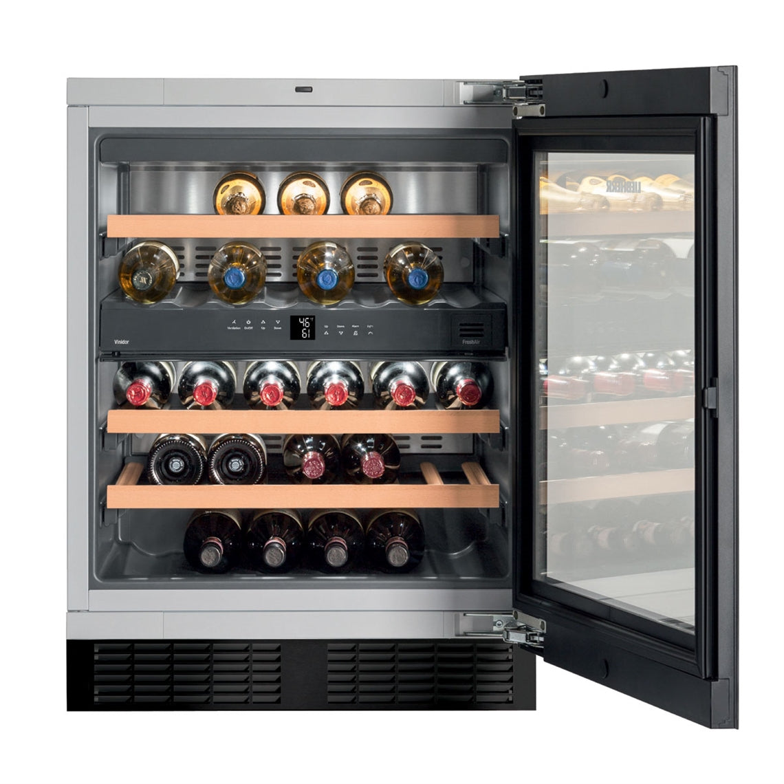 Liebherr Vinidor Built-Under 2 Temperature Wine Cabinet Black - UWTgb 1682