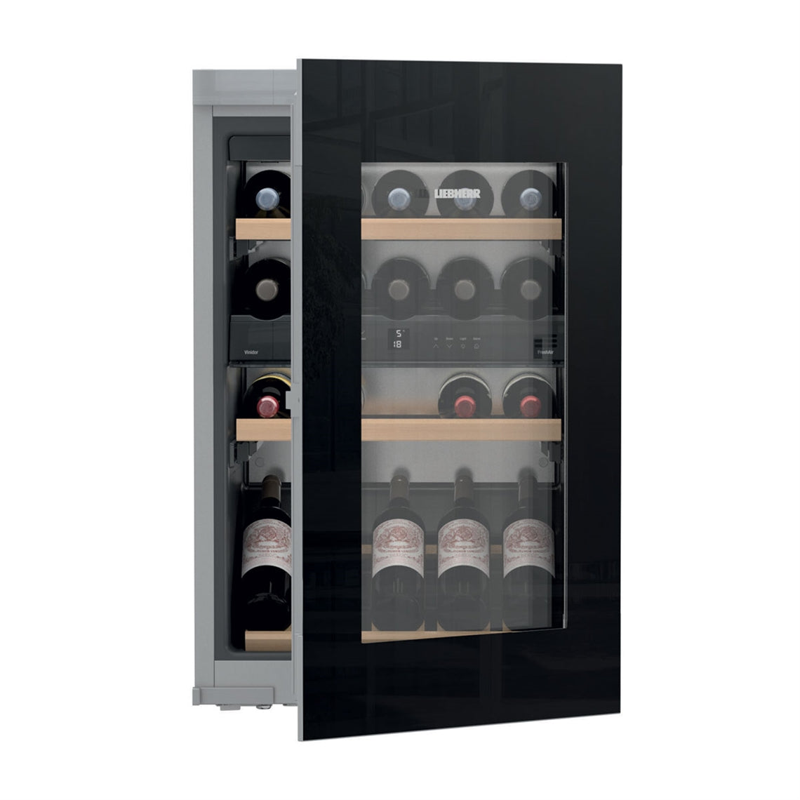 Liebherr Vinidor Built-In 2 Temperature Wine Cabinet Black - EWTgb 1683