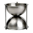 Oeno Hourglass 4 Litre Wine Spittoon - Stainless Steel