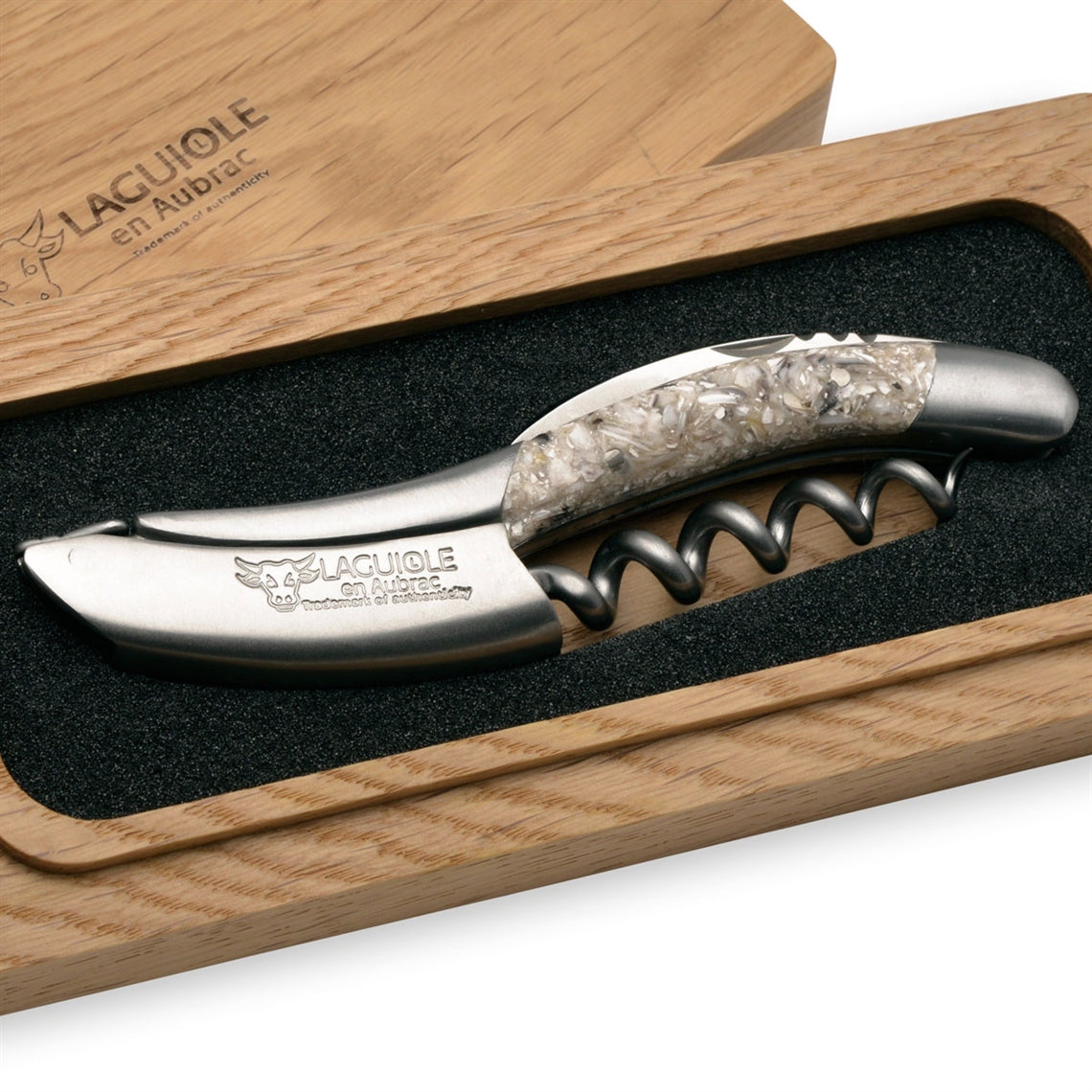 Laguiole En Aubrac Corkscrew Oyster Shell Handle