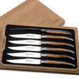 Laguiole en Aubrac 6 Piece Steak Knives Set - Olive Wood Handles