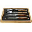 Laguiole en Aubrac 4 Piece Knife and Fork Set - Juniper Wood Handles