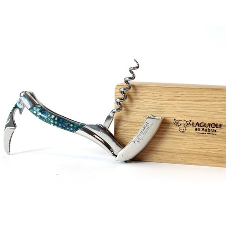 Laguiole En Aubrac Corkscrew Coloured Paperwaves Handle