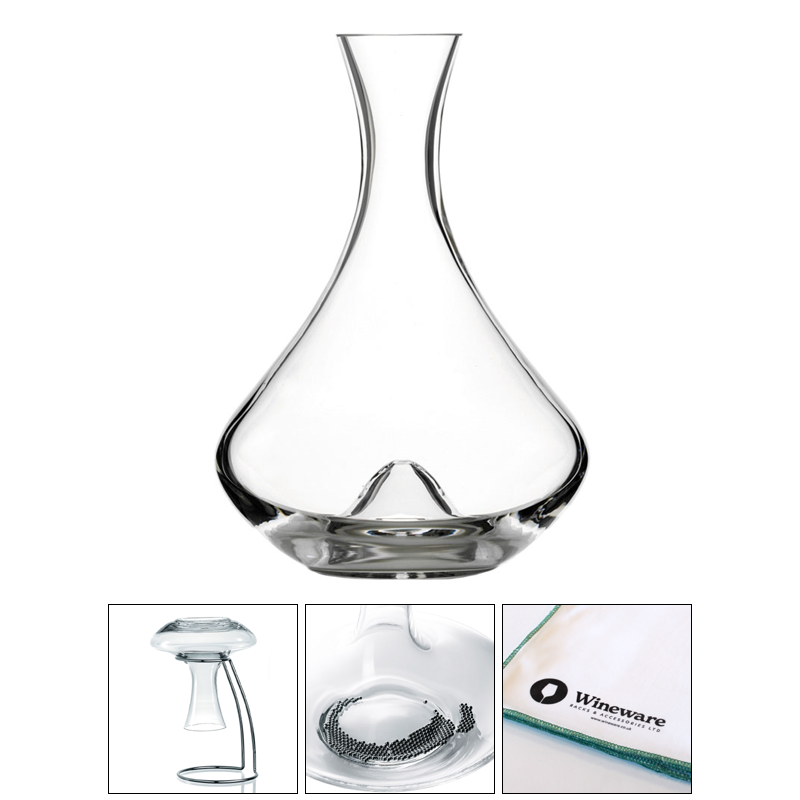 Stolzle Fire Half Bottle Wine Decanting Set