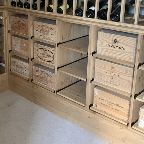 Wooden Wine Bottle Case Rack - 7 Drawer