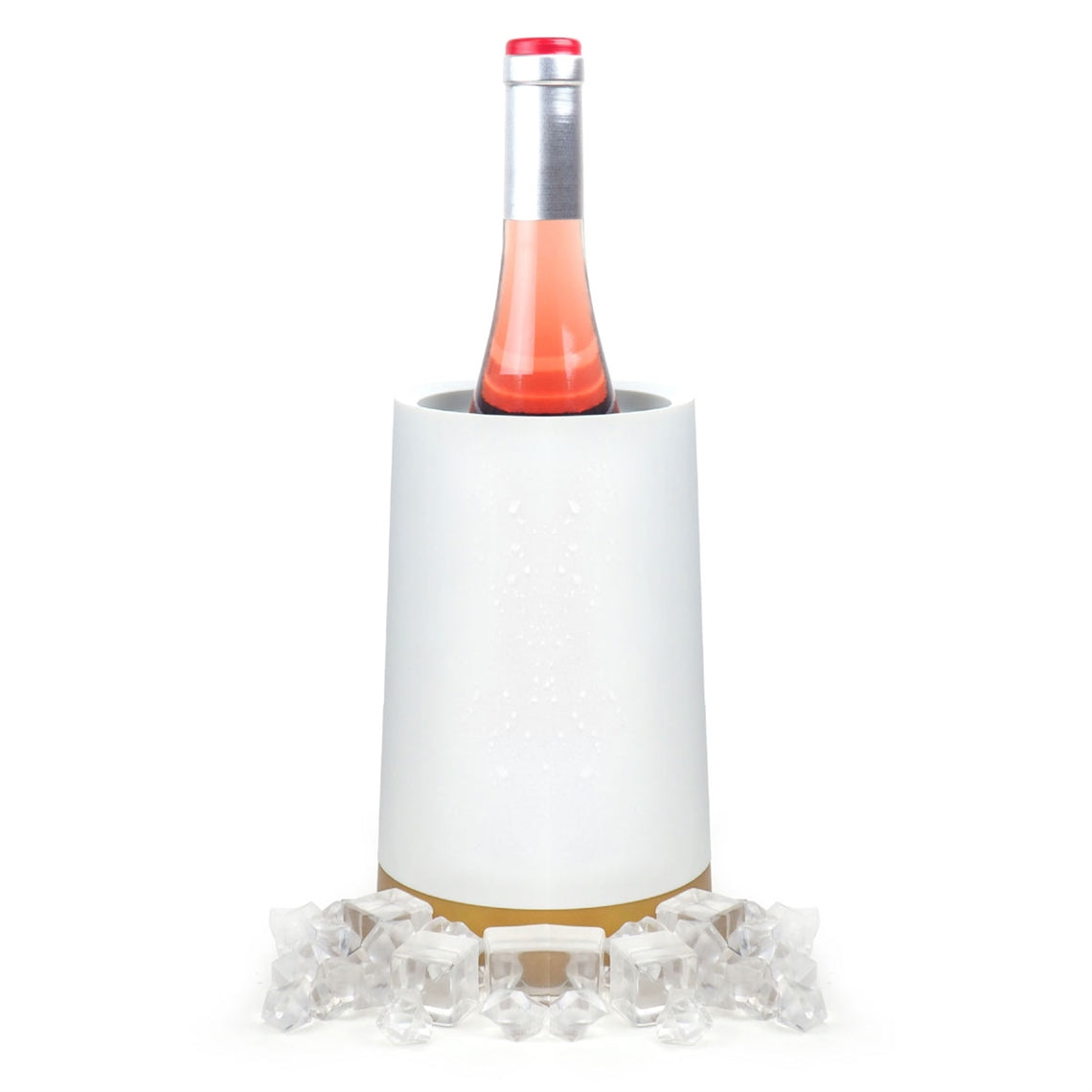 Pulltex Wine & Champagne Bottle CoolerPot - White & Gold