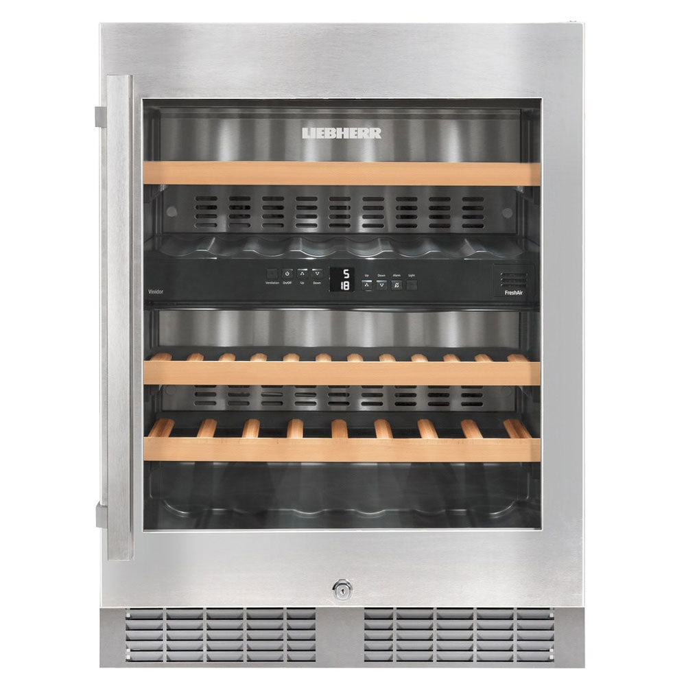 Liebherr Vinidor Under Worktop 2 Temperature Wine Cabinet - UWTes 1672