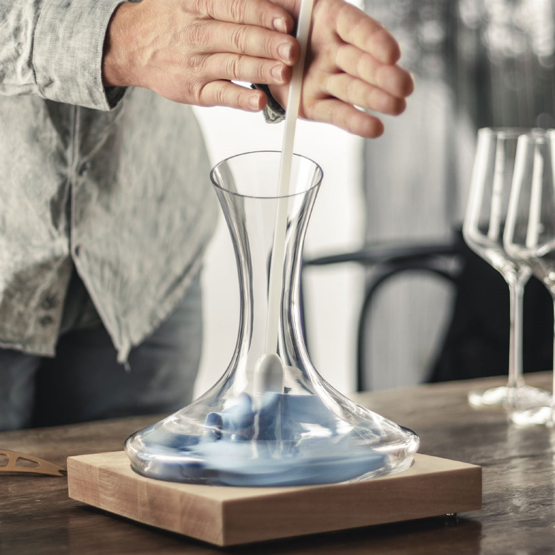 Eisch Glas Wine Decanter Dryer/Cleaner