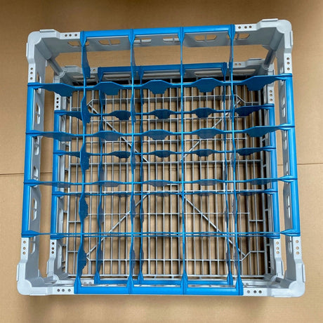 USED - GREAT CONDITION Fries Glass Washer Tray 500 x 500 x 230mm - 25 Glasses - 90mm Cell