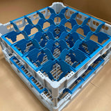 USED - GREAT CONDITION Fries Glass Washer Tray 500 x 500 x 230mm - 25 Glasses - 90mm Cell