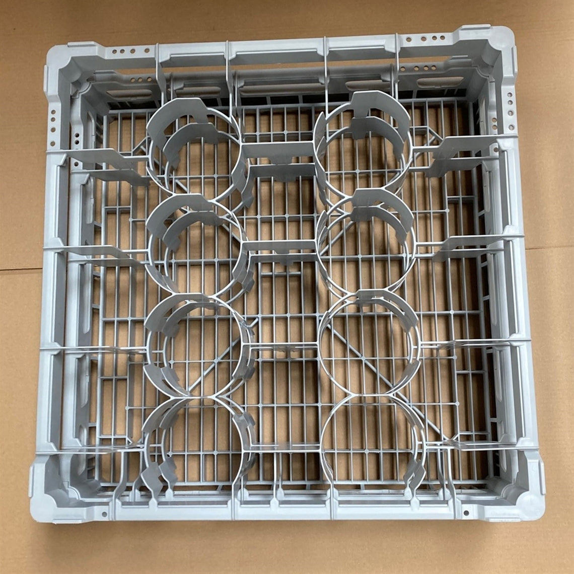 USED - GREAT CONDITION Fries Glass Washer Tray 500 x 500 x 140mm - 20 Glasses - 99mm Cell