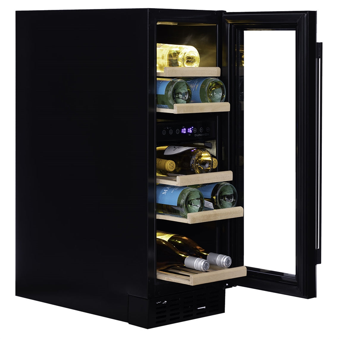 Dunavox Wine Cabinet Flow - 2-Temperature Built-In Under Counter - Black DAUF-17.58DB