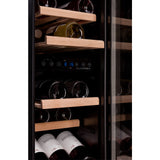 Dunavox Wine Cabinet Flow - 2-Temperature Built-In Under Counter - Stainless Steel DAUF-17.58DSS