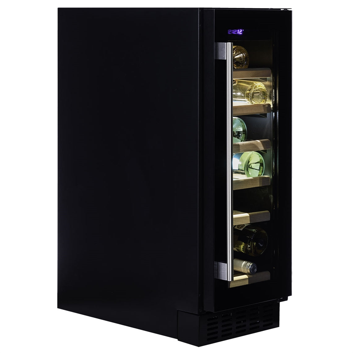 Dunavox Wine Cabinet Flow - Single Temperature Built-In Under Counter - Black DAUF-19.58B