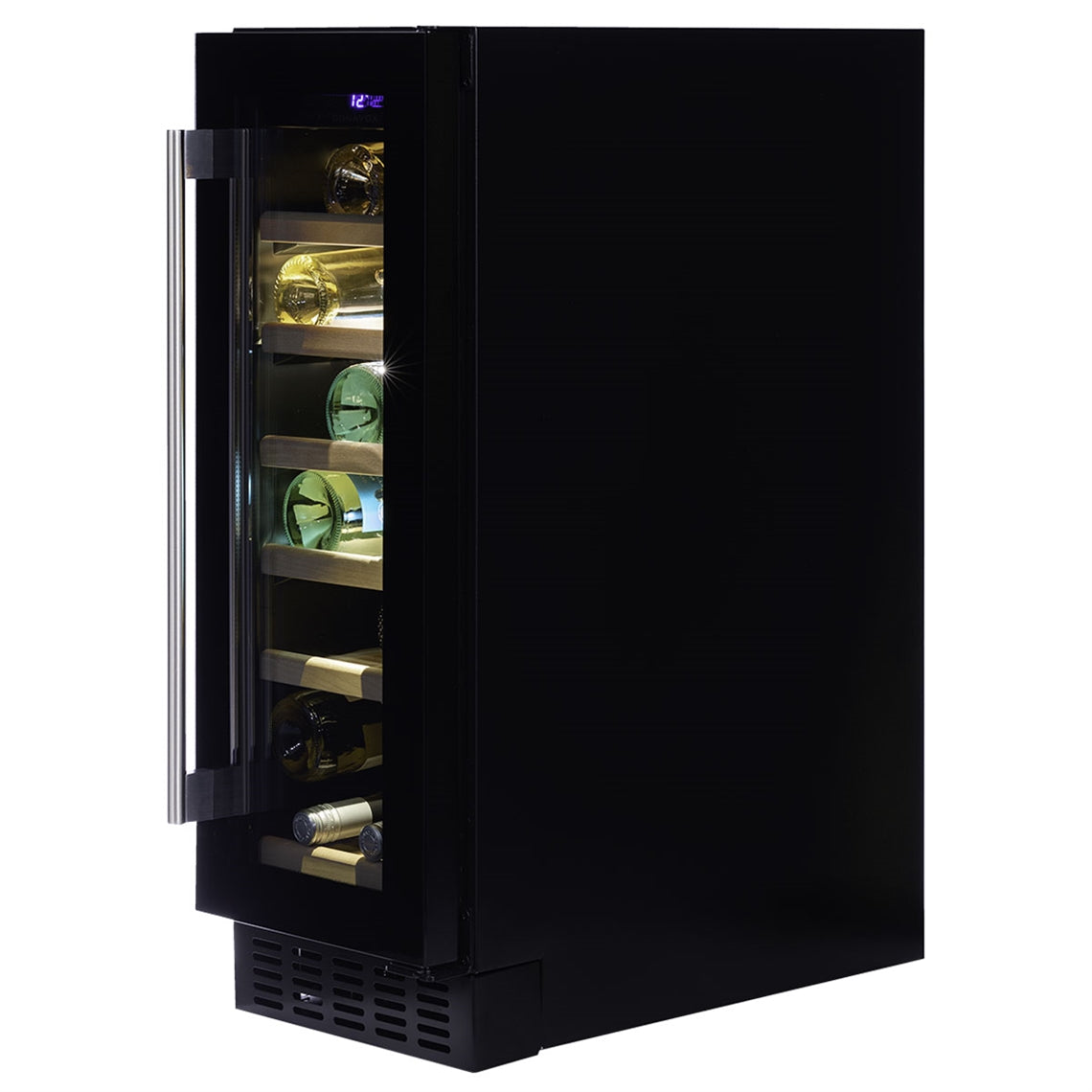 Dunavox Wine Cabinet Flow - Single Temperature Built-In Under Counter - Black DAUF-19.58B