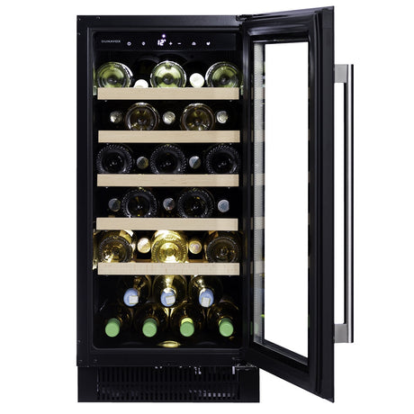 Dunavox Wine Cabinet Flow - Single Temperature Built-In Under Counter - Black DAUF-32.83B